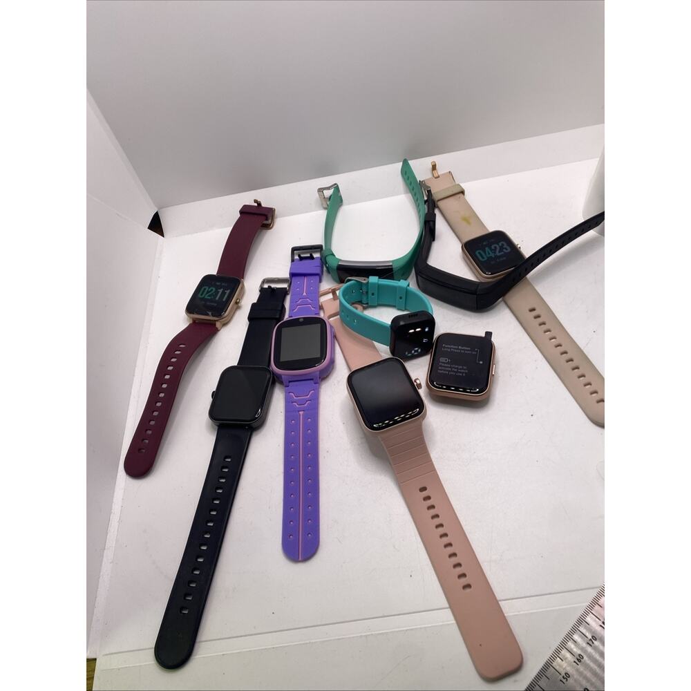 Lot Of Mixed Activity Tracker Smart Watches Tested
